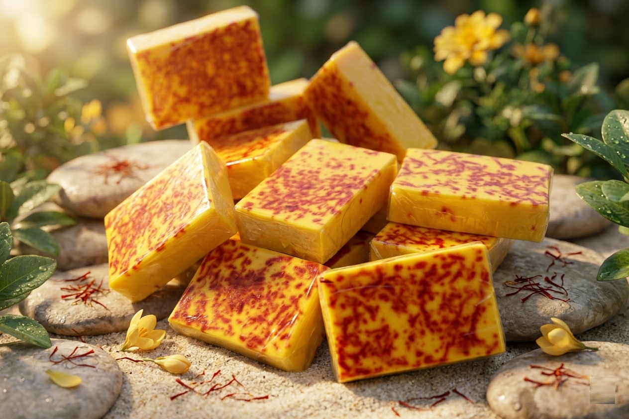 đ§ŧ Saffron Goat Milk Soap(āϏā§āϝāĻžāĻĢāϰāύ āĻā§āĻ āĻŽāĻŋāϞā§āĻ āϏā§āĻĒ) - Image 2